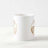 Gold Triskelion Kaffeetasse (Mittel)