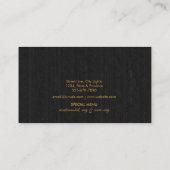 Gold Tropfen Catering Personal Koch Bäckerei Kondi Visitenkarte (Rückseite)