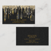 Gold Tropfen Catering Personal Koch Bäckerei Kondi Visitenkarte (Vorne/Hinten)