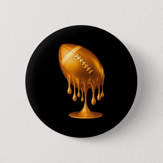 Gold Tropfen Football Touchdown Player Fans Game D Button (Vorderseite)