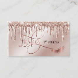 Gold Tropfen Lashes Beauty Makeup Girl Lash Visitenkarte