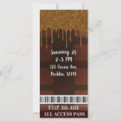 Gold Tropfen Wrapper Chocolate Candy Bar VIP (Rückseite)