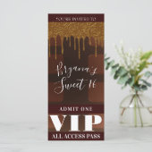 Gold Tropfen Wrapper Chocolate Candy Bar VIP (Stehend Vorderseite)