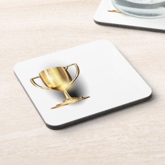 Gold Trophy Getränkeuntersetzer (Linke Seite)