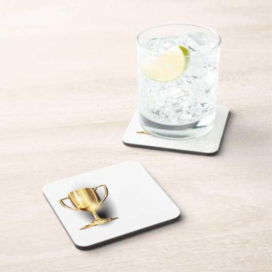 Gold Trophy Getränkeuntersetzer (Rechte Seite)