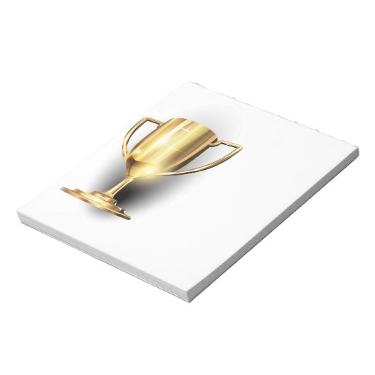 Gold Trophy Notizblock (Rotiert)