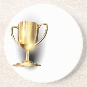 Gold Trophy Sandstein Untersetzer