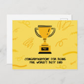 Gold Trophy Vatertagslandschaft Postkarte (Vorne/Hinten)