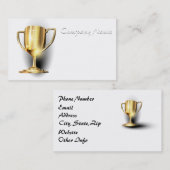 Gold Trophy Visitenkarte (Vorne/Hinten)