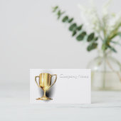 Gold Trophy Visitenkarte (Stehend Vorderseite)