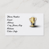 Gold Trophy Visitenkarte (Rückseite)