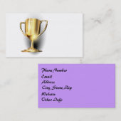 Gold Trophy Visitenkarte (Vorne/Hinten)