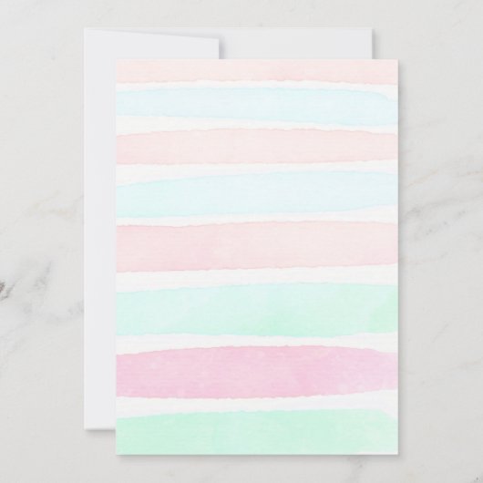 Gold Tropical Beach Luau Gender Reveal Einladung (Rückseite)