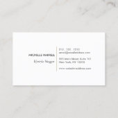 Gold Tropical Blätter Logo Visitenkarte (Rückseite)