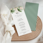 Gold Tropical Folies Menükarte<br><div class="desc">Diese vergoldete,  tropische Blätterdüftkarte ist perfekt für eine rustikale Hochzeit. Das Design besticht durch handbemaltes Aquarellgold und tropisches grünes Blattwerk mit eleganten Blume in Rot. Dieses Menü kann für Hochzeitsempfang,  Probe Dinner,  Brautparty oder jede Veranstaltung verwendet werden.</div>