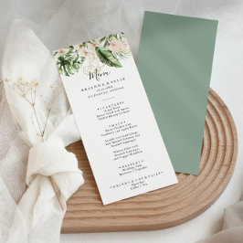 Gold Tropical Folies Menükarte