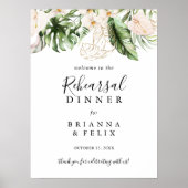 Gold Tropical Folies Probe Dinner Willkommen Poster (Vorne)