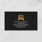 Gold Truck Logistics Box Transporttreiber Visitenkarte (Rückseite)