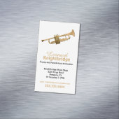 Gold Trumpet Business Magnetische Visitenkarte (Beispiel)