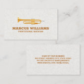 Gold Trumpet Visitenkarte (Vorne/Hinten)