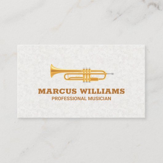 Gold Trumpet Visitenkarte (Vorderseite)