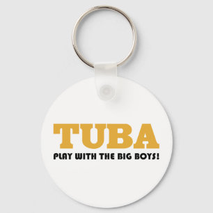 Gold Tuba Attitude-Geschenk Schlüsselanhänger