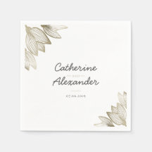 Gold Tulip Blüten | Personalisierte Hochzeit