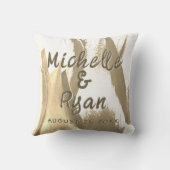 Gold Tulips Blume Blumenzwiebeln Kissen (Rückseite)