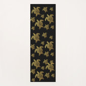 Gold Turtle Tropical Hawaii Nautical Yogamatte (Vorderseite)