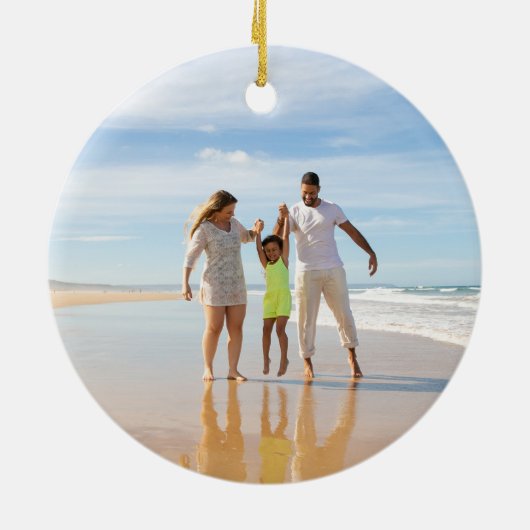 Gold Turtles Blue | Hawaiianische Weihnachten Keramik Ornament (Hinten)