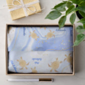 Gold Turtles Blue Ink | Mele Kalikimaka Weihnachte Seidenpapier (Geschenk)