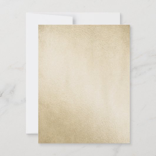 Gold Tuxedo Bow Krawatte Bachelor Party Einladung (Rückseite)