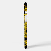 GOLD TWIN DRAGONS Fantasy Black Case-Mate iPhone Hülle (Rückseite / Links)