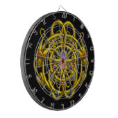 GOLD TWIN DRAGONS, schwarz Dartscheibe (Vorderseite Links)