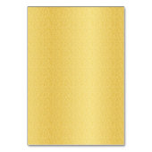 Gold Twinkle Lights Design Tischnummer (Rückseite)