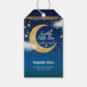 Gold Twinkle Little Star Dreamy Baby Dusche Geschenkanhänger (Vorderseite)