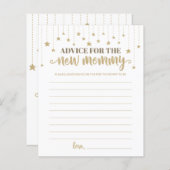 Gold Twinkle Little Star Duschempfehlung für Junge (Vorne/Hinten)