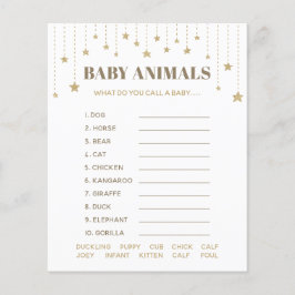 Gold Twinkle Little Star Shower Baby Animes Spiel