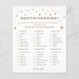 Gold Twinkle Star Baby Dusche Was in Ihrer Tasche