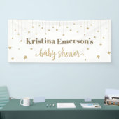 Gold Twinkle Twinkle Little Star Baby Dusche Banner (Messe)