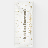 Gold Twinkle Twinkle Little Star Baby Dusche Banner (Vertikal)