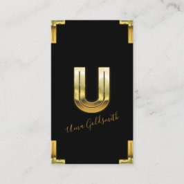 Gold U Anfangs- und GrenzVisitenkarte Visitenkarte