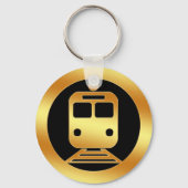 Gold-U-Bahn-Symbol Schlüsselanhänger (Vorderseite)