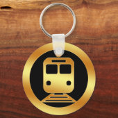 Gold-U-Bahn-Symbol Schlüsselanhänger (Vorderseite)