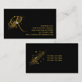 Gold-u. der Diamant-Anfangsr Stardust Visitenkarte (Vorne/Hinten)
