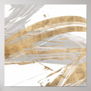 Gold u. Grau Poster