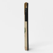 Gold-u. Jade-Giraffen-Damast-Monogramm iPhone Fall Case-Mate iPhone Hülle (Hinten/Links)