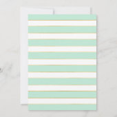 Gold-u. Minzen-Baby ist- es kalte Einladung (Rückseite)