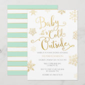 Gold-u. Minzen-Baby ist- es kalte Einladung (Vorne/Hinten)