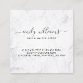 Gold-u. Quadratische Visitenkarte (Rückseite)